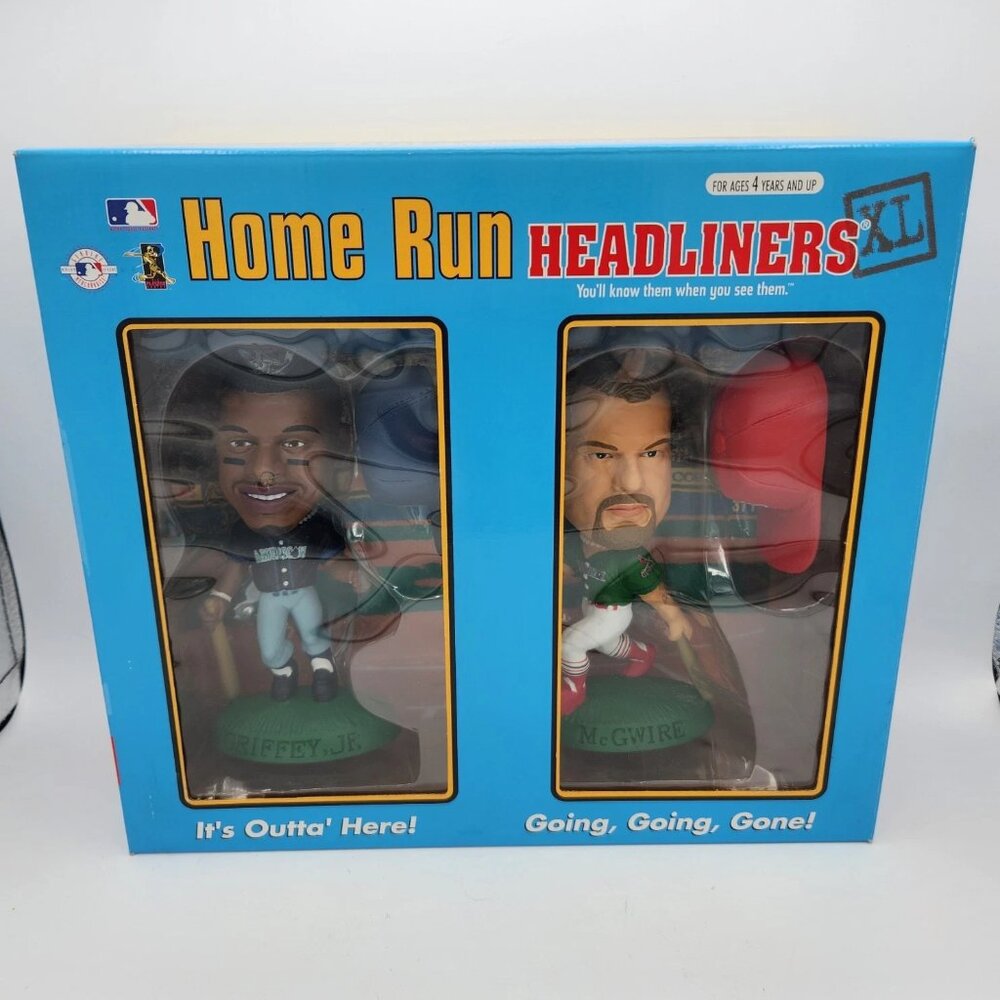 Home Run Headliners XL Griffey McGwire Mariners Cardinals Cert Of Authenticity